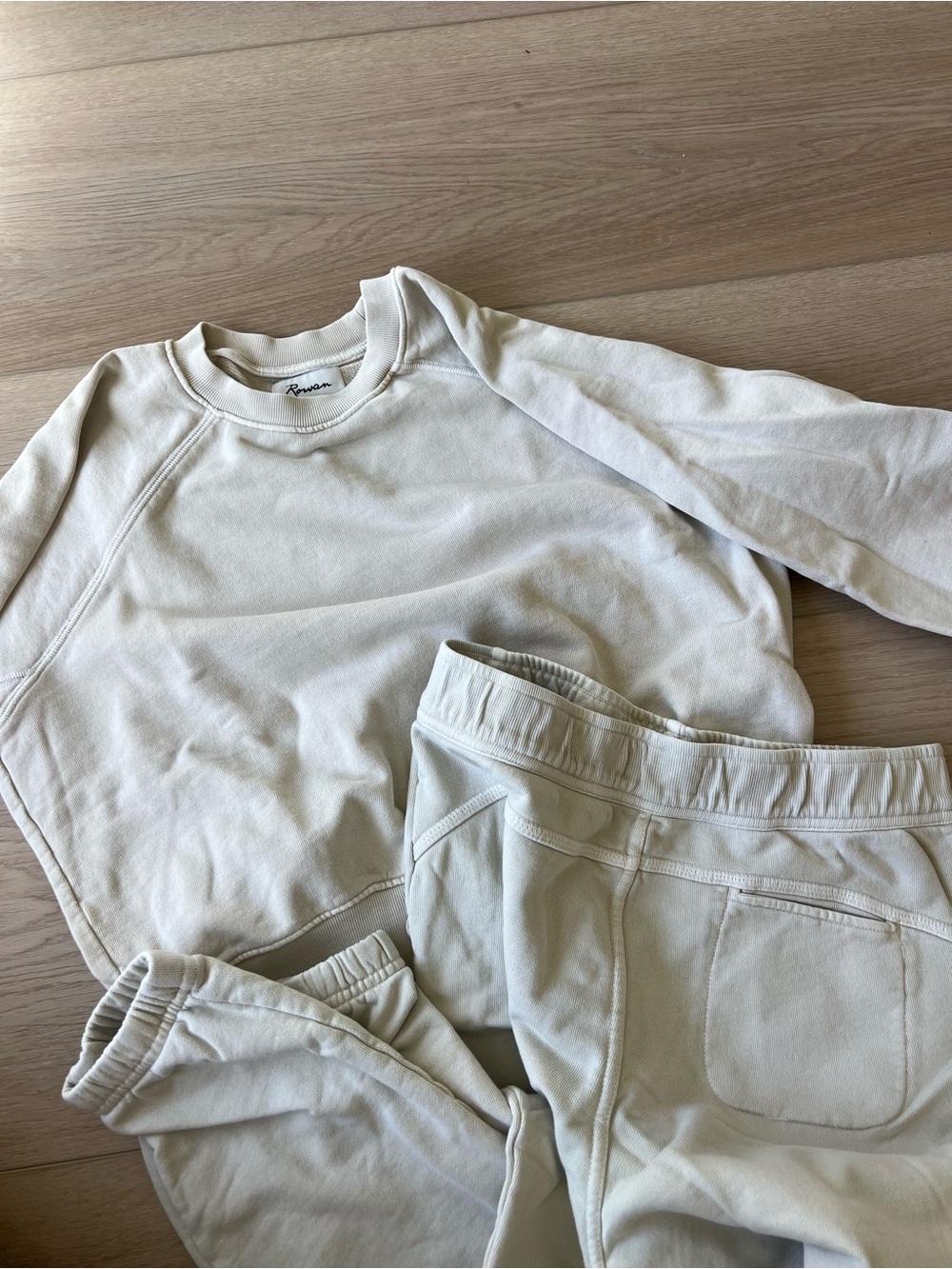 Unbranded Cream Cozy Sweatpants & Joggers Set